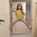 Coco Austin Instagram - I told Chanel I used to climb door jams when I was a kid so she had to try it out and she is now obsessed. #follow #hotelshenningans #cocoandchanel Hilton Sedona Resort at Bell Rock