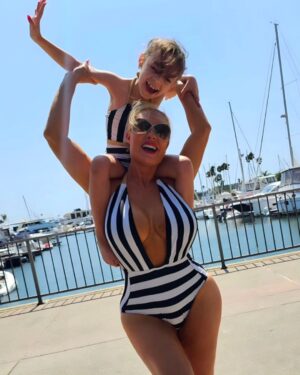 Coco Austin Instagram - After we were on a mini @llcoolj #forcetour with Ice. The girls had a fun pool day on Labor Day to relax after we have been running around ! 
Of course we had to continue our matchy match tradition swimsuits 🩱 @sugardollllz
Swipe for more!