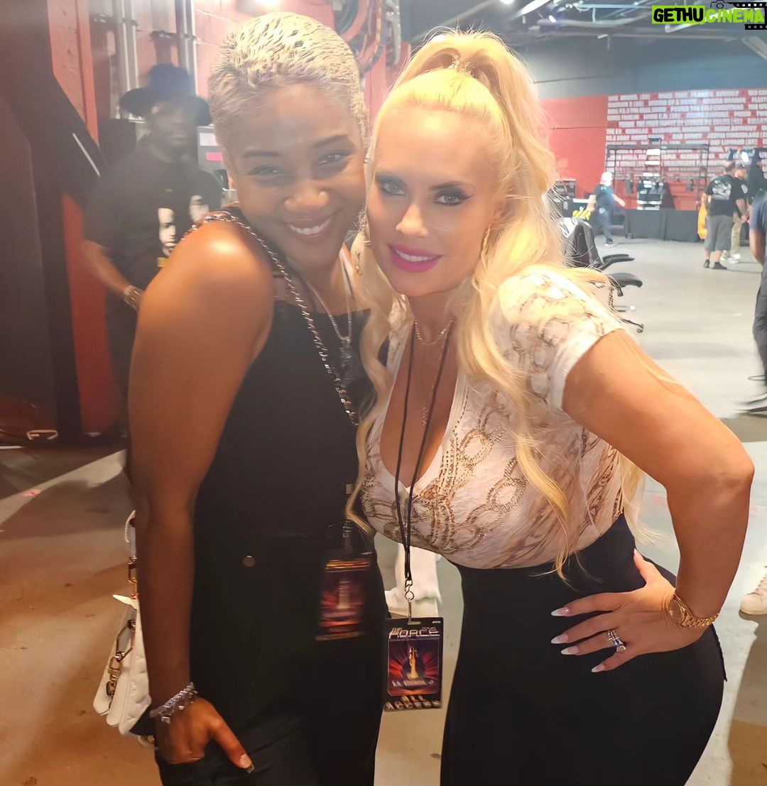 Coco Austin Instagram - If you guys have a chance to go to @llcoolj #theforcetour !! I was telling LL it was so cool to see how each hip hop artist have such a different rapping style and are all are super dope ....and you can see them all perform on one stage! Great job on the lineup! I couldn't stop dancing!! #saltnpepa #icet #chuckd #E40 #dougiefresh #rakim #flavaflav #jazzyjeff #theroots #slickrick (the list goes on) I've been on many tours with Ice and this was definitely memorable! Ice of course ripped the stage up as usual!! I had to bring my sister @iamkristyaustin and bestie @saywardpaxine for the LA show to experience the awesomeness!I will post video soon! The Forum