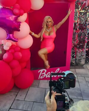 Coco Austin Instagram - Had a great Barbie Party in Hamptons recently.. I'm a little delayed on posting pics cuz I'm constantly moving.. The entertainment was off the chain.  really a fun event! Cheers to @richiehosein for a great night!
...until the next party!
 #roseallday #barbieparty #barbieandken #pink #pinkparty