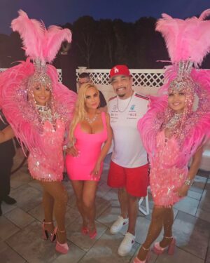 Coco Austin Instagram - Had a great Barbie Party in Hamptons recently.. I'm a little delayed on posting pics cuz I'm constantly moving.. The entertainment was off the chain.  really a fun event! Cheers to @richiehosein for a great night!
...until the next party!
 #roseallday #barbieparty #barbieandken #pink #pinkparty
