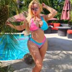Coco Austin Instagram - Trying to get my last Summer days in... #poolside #swimsuitlover Video in linktree #bio #of