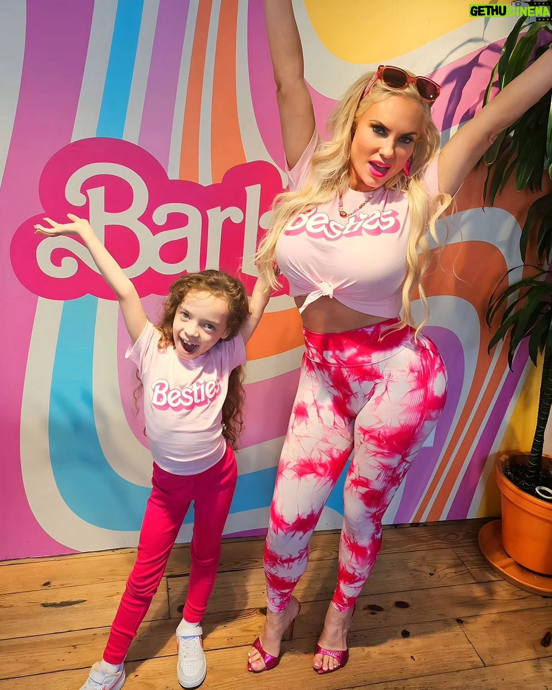 Coco Austin Instagram - Been obsessed with Barbie lately and finally got to visit @barbiecafeofficial with my cousin @statt.hagan. We had a blast, as you can see. Good food and drinks.. I love adventure and now I got my mini to experience things with me! Life is so colorful and beautiful in the barbieworld! THIS IS SO MY THING! #cousins #barbiecafe #barbiecafenyc #barbieworld -swipe Malibu Barbie Cafe New York
