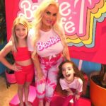 Coco Austin Instagram - Been obsessed with Barbie lately and finally got to visit @barbiecafeofficial with my cousin @statt.hagan. We had a blast, as you can see. Good food and drinks.. I love adventure and now I got my mini to experience things with me! Life is so colorful and beautiful in the barbieworld! THIS IS SO MY THING! #cousins #barbiecafe #barbiecafenyc #barbieworld -swipe Malibu Barbie Cafe New York