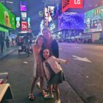 Coco Austin Instagram - So Awesome my cousin Steph (@statt.hagan) made it finally to NYC for the first time with daughter @lacey.lynne_ ... First night,...ChartHouse then Times Square. Ive been living out here for 22 years and still amazes me how cool it looks