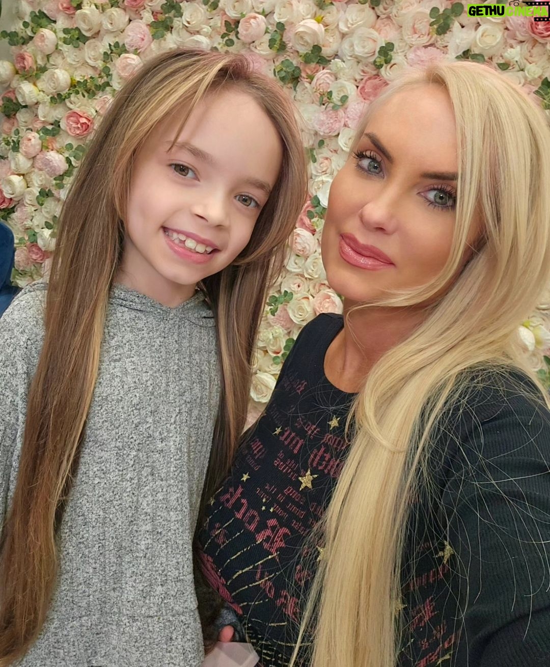 Coco Austin Instagram - Since @babychanelnicole l is off this week from school I told her she could get her hair done with me.. We've both been sick for the last couple weeks (maybe more) so its nice to come out of our funk and try to feel pretty somehow . A touch of color goes along way.. thank you @bellas_beaute_studio_ Bella's Beauté Studio