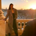 Coco Rocha Instagram - Golden hour in Paris at the #Vogue100 celebrates @tabithasimmonsstylist x @malonesouliers soirée, styled in @viviennewestwood by @ilya.vanzato ☀️ @voguemagazine Hôtel Crillon