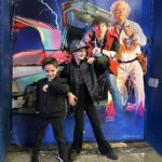 Coco Rocha Instagram - #BackToTheFuture is @ioniconran’s absolute favorite movie (it was her dads too) so it was a very special treat to see it live at @bttfbway - @rogerbartofficial and @justcaseylikes are fantastic in the iconic roles of Doc & Marty. P.S ioni is wearing @jamesedwardconran’s BTTF jacket from 1991! Vintage!! 😎 Broadway