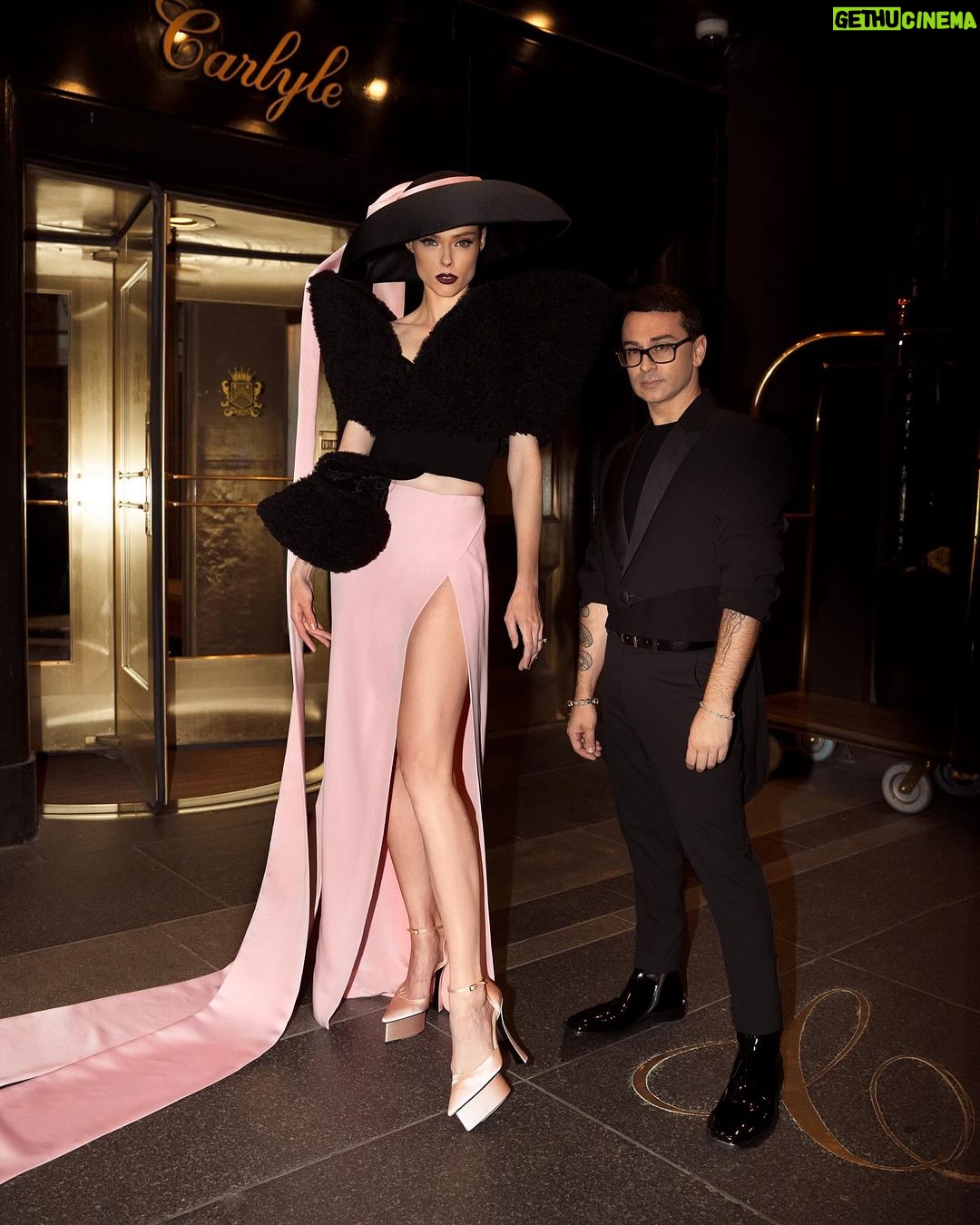 Coco Rocha Instagram - Two weeks ago today but already feels like two years? On my way to @cfda awards with @csiriano 💕 Glam by @carolynrosecina & @jennyalvesartistry. Photos by @lcassotmedia. Carlyle Hotel