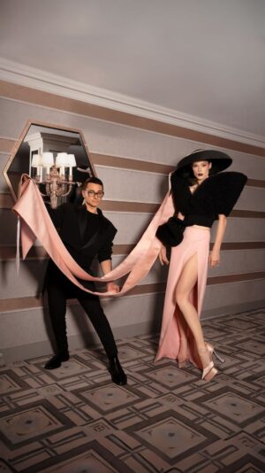 Coco Rocha Instagram - Last nights finishing touches at the Carlyle before the @cfda awards. Glam by @jennyalvesartistry and @carolynrosecina, images by @lcassotmedia 💕#CFDAAwards