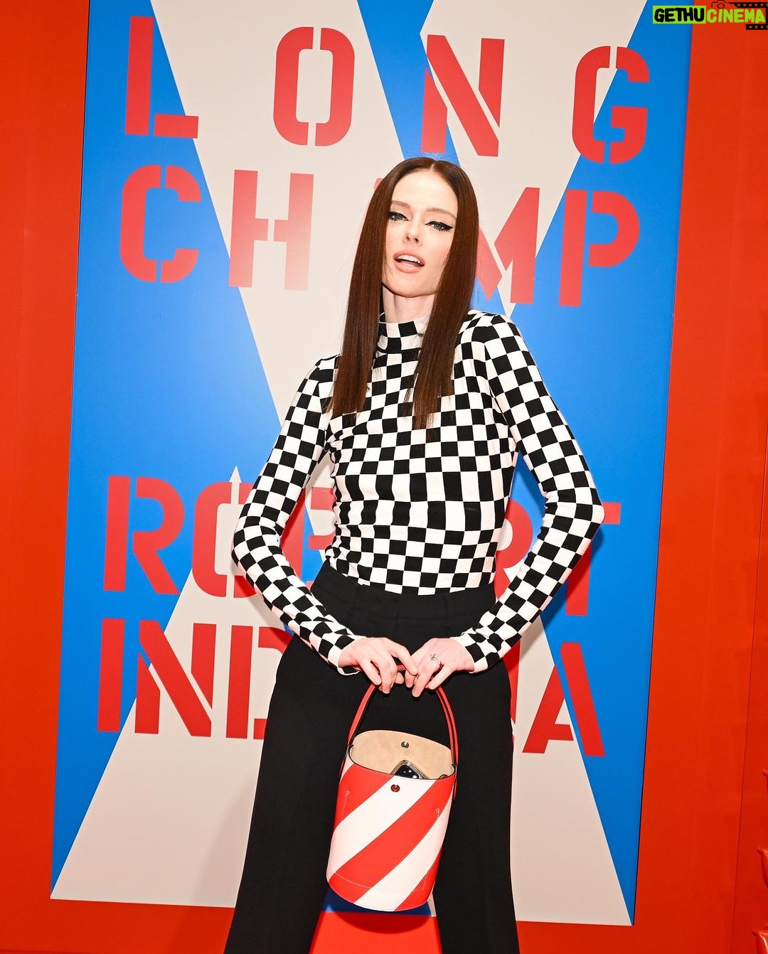 Coco Rocha Instagram - Had so much fun last night with my @longchamp family celebrating the #LongchampxRobertIndiana collection with @sophiedelafontaine, @ellefanning, @rachelbrosnahan and more. Proud to be a long time #LongchampPartner ❤️