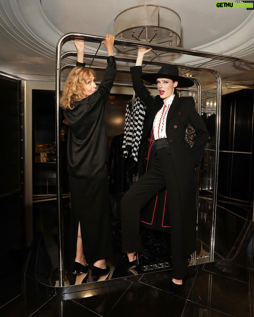 Coco Rocha Instagram - Hanging with THE #LaurenHutton at @giorgioarmani x @bergdorfs last night. Bergdorf Goodman