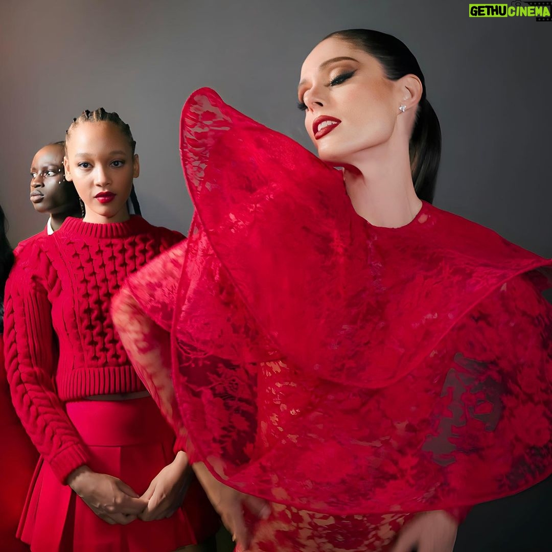 Coco Rocha Instagram - When @gregwilliamsphotography says pose backstage in the @lorealparis lineup, you pose! 📷❤️ Eiffel Tower, Paris