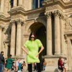 Coco Rocha Instagram - Me walking around Paris in wild lewks all week 👀 only @snooki can relate. Louvre Museum Paris