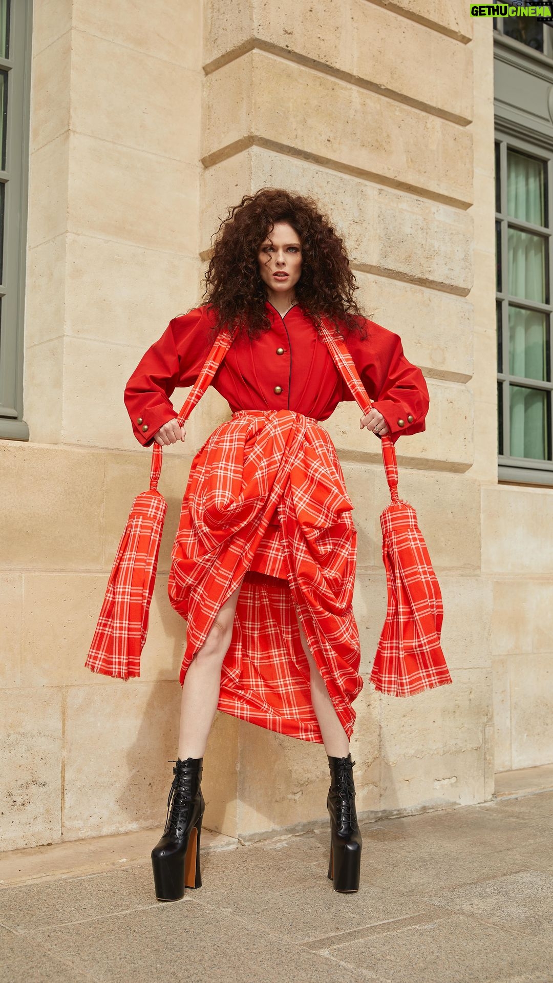 Coco Rocha Instagram - When a street style shoot before @viviennewestwood turns into an Irish dance ☘️ Place Vendôme