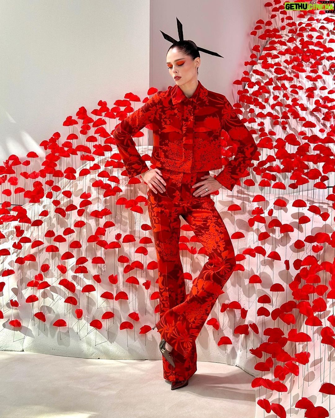 Coco Rocha Instagram - A pleaure to see the hard work of my friends at @akrisofficial on their show today at #parisfashionweek Paris, France