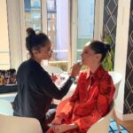 Coco Rocha Instagram - A pleaure to see the hard work of my friends at @akrisofficial on their show today at #parisfashionweek Paris, France