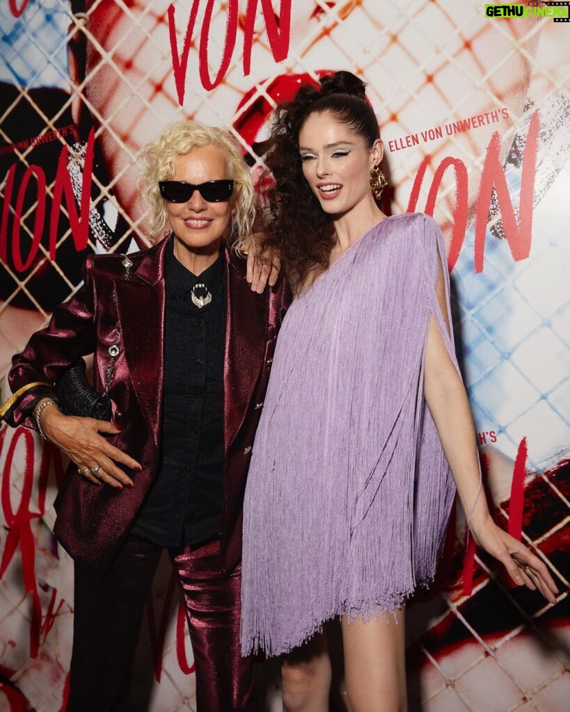 Coco Rocha Instagram - Ellen said ‘put on your best party dress’ - last night at @ellenvonunwerth’s VON magazine soiree💜 Paris, France