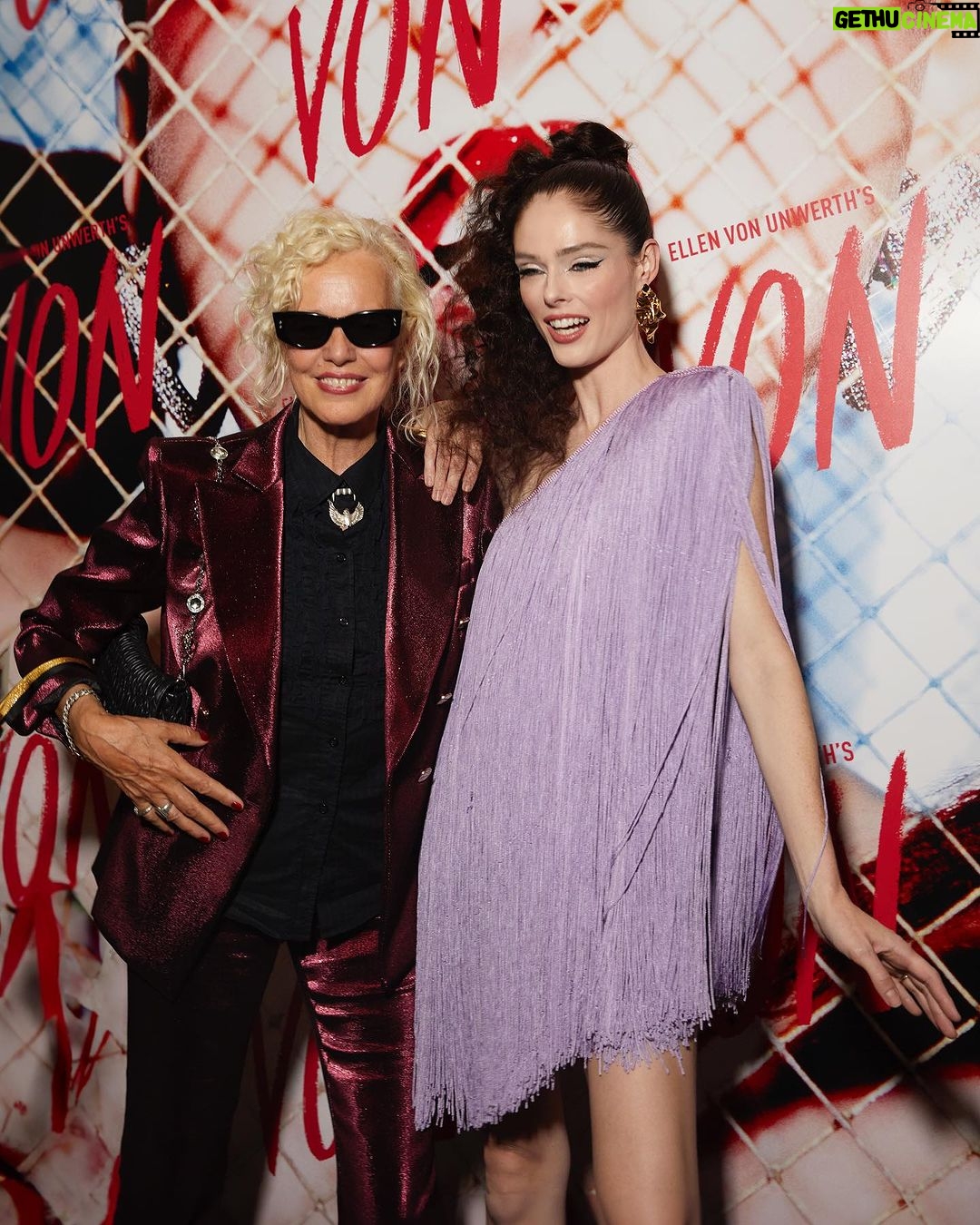 Coco Rocha Instagram - Ellen said ‘put on your best party dress’ - last night at @ellenvonunwerth’s VON magazine soiree💜 Paris, France