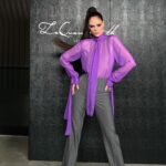 Coco Rocha Instagram - 💜 @laquan_smith the kinda show that goes ratata 💜 styled by @altorrin glam by @carolynrosecina and @jennyalvesartistry New York, New York