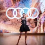 Coco Rocha Instagram - After treating me to a one-of-a-kind test drive of the fully-electric Audi Q8 e-tron, @AudiCanada harnessed the power of A.I. to translate my genuine, visceral feelings into breathtaking digital art, which they showcased at a gallery experience inside the Royal Ontario Museum! The event unfolded into an unforgettable evening of expression, innovation and The Art of Audi. #ad #AudiCanada #ProgressYouCanFeel
