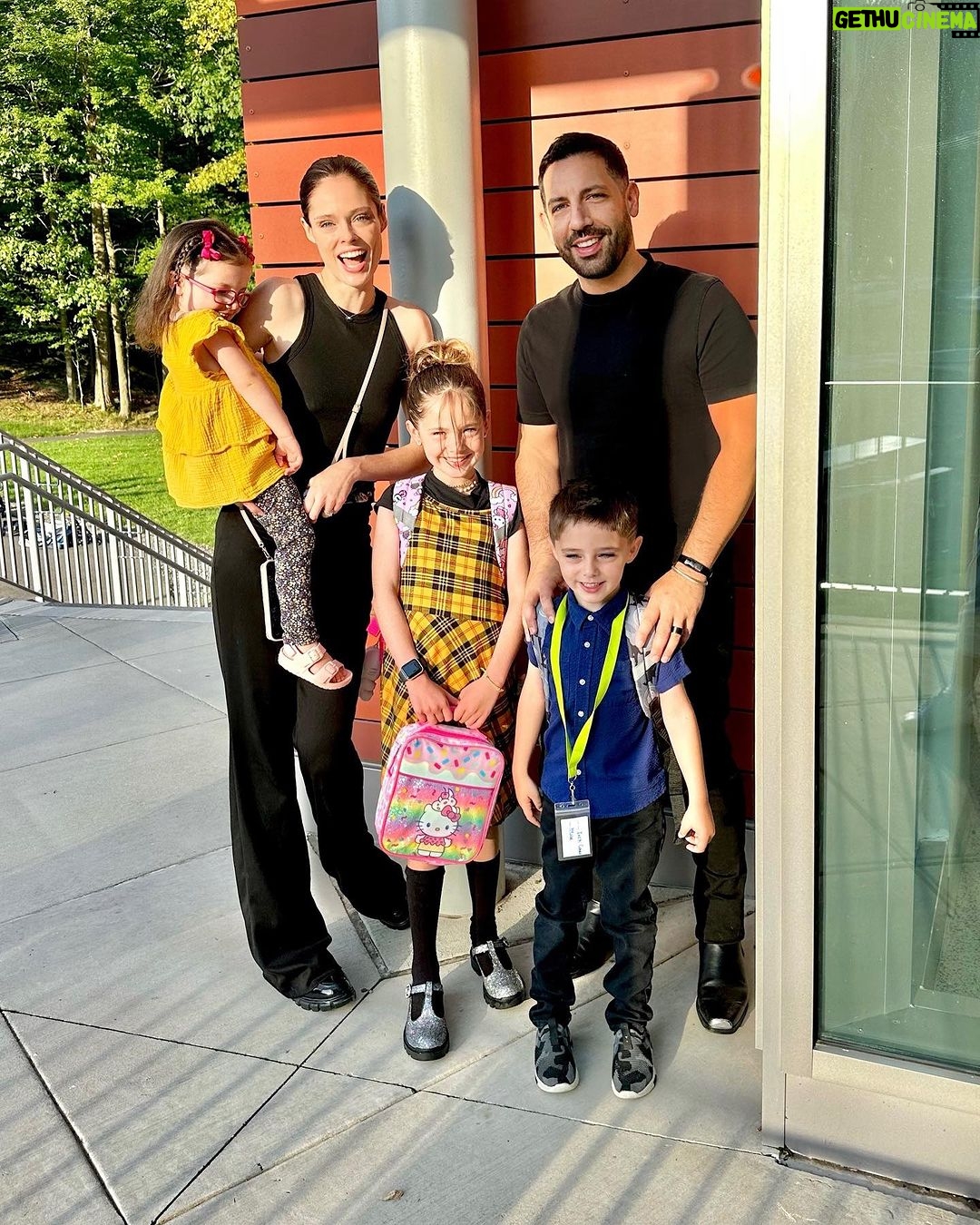 Coco Rocha Instagram - My sweet baby boy @iverconran is off to school for the first time with his big sister @ioniconran. Can’t believe two of my three are now in school, what are me and @ileyconran gonna do with in this empty house 🥺