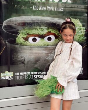 Coco Rocha Instagram - Had so much fun taking the kids to Broadway this week to see @sesamemusical - it gets 3 thumbs up from the theater districts tiniest critics! 👍👍👍