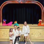 Coco Rocha Instagram - Had so much fun taking the kids to Broadway this week to see @sesamemusical - it gets 3 thumbs up from the theater districts tiniest critics! 👍👍👍 Theater 555
