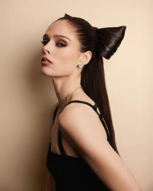 Coco Rocha Instagram - Taking hair bows to their logical conclusion last night in Paris 🎀