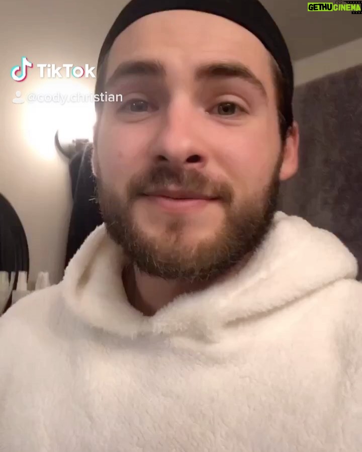 Cody Christian Instagram - Lol I made a tik tok. Save me. I’m bored. OH. and I finally shaved