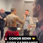 Cody Garbrandt Instagram - @conorbennofficial is greeted by former UFC champion @cody_nolove 🤝 #BennDobson