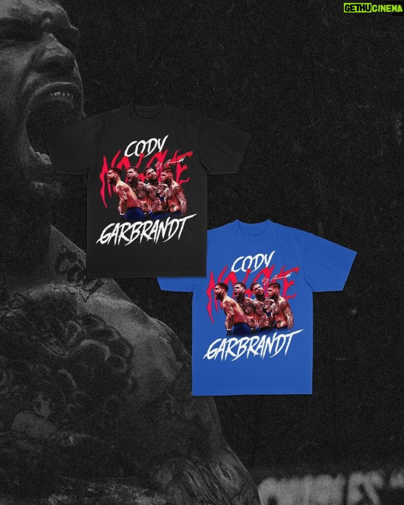 Cody Garbrandt Instagram - Cody Garbrandt x Full Violence. The ‘No Love’ collection now live. One of the biggest stars in the stacked bantamweight division. ‘Buzzer Beater’ will also feature an exclusive colorway, limited to 100 pieces. The piece will be on a garment dyed vintage gray t-shirt giving it a vintage washed out look. Link In Bio Sales Close 8/28 💔 FullViolence.com