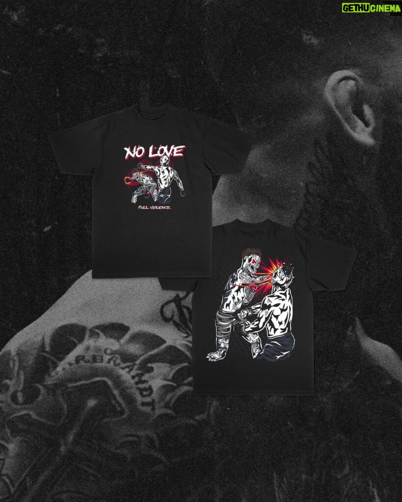Cody Garbrandt Instagram - Cody Garbrandt x Full Violence. The ‘No Love’ collection now live. One of the biggest stars in the stacked bantamweight division. ‘Buzzer Beater’ will also feature an exclusive colorway, limited to 100 pieces. The piece will be on a garment dyed vintage gray t-shirt giving it a vintage washed out look. Link In Bio Sales Close 8/28 💔 FullViolence.com