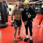 Cody Garbrandt Instagram - Good to catch up with @gervontaa #FightWeek
