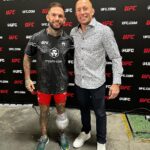 Cody Garbrandt Instagram - With the 🐐 @georgesstpierre T-Mobile Arena