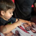 Cody Garbrandt Instagram - Great time meeting up with a lot of the fans today!! Kai was living the life signing his posters 🫶🏼 @ufc