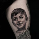 Cody Garbrandt Instagram - Thank you @catcastrotattoos for this amazing portrait of my son 🙏🏼