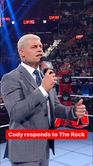 Cody Runnels Instagram - Hey @therock, keep @americannightmarecody’s dog out of it… 😤🔥 #WWERaw