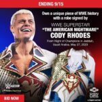 Cody Runnels Instagram - This September, support pediatric cancer research with Connor’s Cure and the @thevfoundation with an exclusive signed robe worn by me at Night of Champions earlier this year. All proceeds of this charity auction benefit Connor’s Cure! Bid now at wwe.me/45tWB28 @wwe