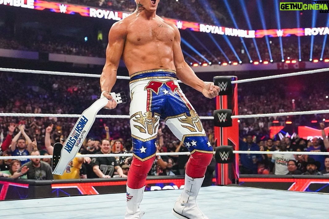 Cody Runnels Instagram - TBT - Royal Rumble 2023, thank you @sgovintage / @kali_butterfly and @aesthreadics for the finest duds! Sandra has been with me since day 1, she’s the master!
