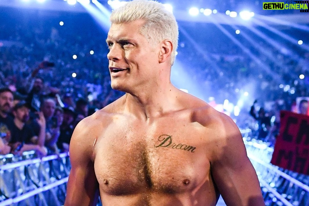 Cody Runnels Instagram - TBT - Royal Rumble 2023, thank you @sgovintage / @kali_butterfly and @aesthreadics for the finest duds! Sandra has been with me since day 1, she’s the master!