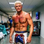 Cody Runnels Instagram - TBT - Royal Rumble 2023, thank you @sgovintage / @kali_butterfly and @aesthreadics for the finest duds! Sandra has been with me since day 1, she’s the master!