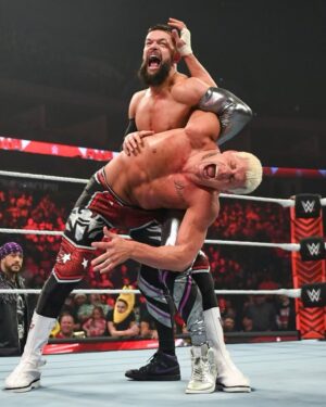 Cody Runnels Instagram - “Bullet club is fine” - somebody once. Found out the legend of @finnbalor is indeed true. Not the friendliest cat but we don’t need to be friends, best way to thank him for creating something that was such a huge part of my journey…is to hit him in the mouth. That’s what we do. Can’t wait to stand across from him again. @wwe @usa_network