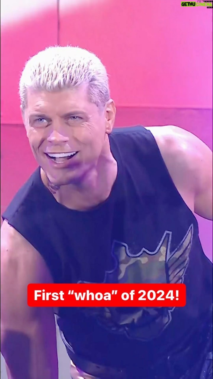 Cody Runnels Instagram - @americannightmarecody starts us off with the first “whoa” of 2024! #WWERaw