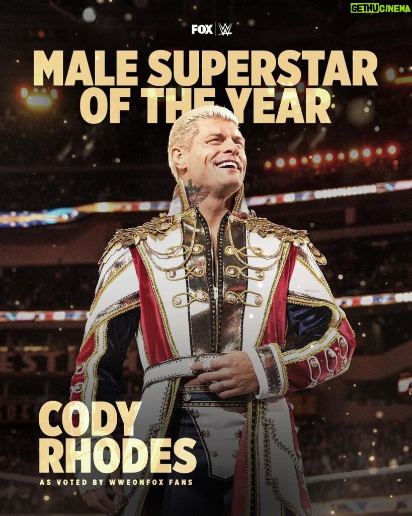 Cody Runnels Instagram - The American Nightmare! #WWEonFOXAwards