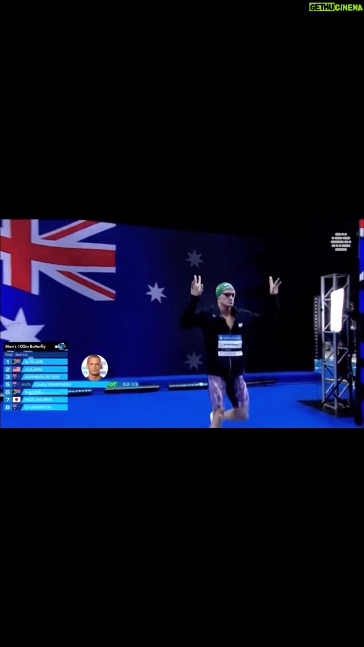 Cody Simpson - 25.1K Likes - Athens World Cup 🥈 Cool night racing some incredible fellas. Garnering experience on the international stage and my first time on a podium. Finding some flow and was able to hit my fastest unshaved/unrested 100m butterfly of my career so far, only a few tenths off of my best.