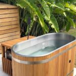 Cody Simpson Instagram - As a competitive swimmer preparing for the Olympic Trials, we have to learn to recover as hard as we train. Recovered optimised beautifully by @found__space. Ice bath installed to match the infrared barrel sauna.