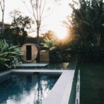 Cody Simpson Instagram - Just elevated my recovery game with @found__space. The infrared barrel sauna is the most elite addition to my backyard haven. Post-swim sauna sessions are go.