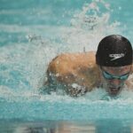 Cody Simpson Instagram - Eyes ahead. This experiment I’ve undertaken in the pool wouldn’t be without its mountains and valleys. A week of racing at our 2023 Australian Trials brought some personal best times but I’ve yet to craft the swims that I’ve been developing in the dojo. Those are still to arise. I feel very glad to be on the path I’m on, throwing myself into the ring in one of the more beautifully brutal sports there is. Like the stonemason, we keep swinging at the boulder until it cracks!