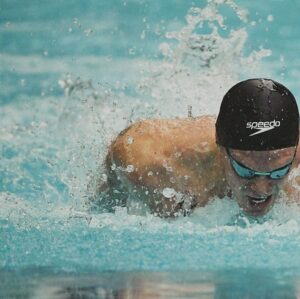Cody Simpson Instagram - Eyes ahead. This experiment I’ve undertaken in the pool wouldn’t be without its mountains and valleys. A week of racing at our 2023 Australian Trials brought some personal best times but I’ve yet to craft the swims that I’ve been developing in the dojo. Those are still to arise. I feel very glad to be on the path I’m on, throwing myself into the ring in one of the more beautifully brutal sports there is. Like the stonemason, we keep swinging at the boulder until it cracks!